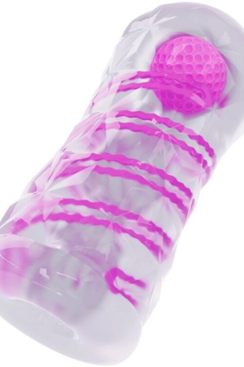 PRETTY LOVE – MASTURBADOR MASCULINO FANTASY ESPIRAL INTERNA Y BOLAS TRANSPARENTE