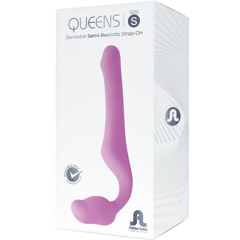 ADRIEN LASTIC - QUEENS STRAP-ON FLEXIBLE ROSA TALLA S - Imagen 5