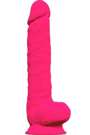 SILEXD - MODELO 1 PENE REALÍSTICO SILICONA PREMIUM SILEXPAN FUCSIA 38 CM
