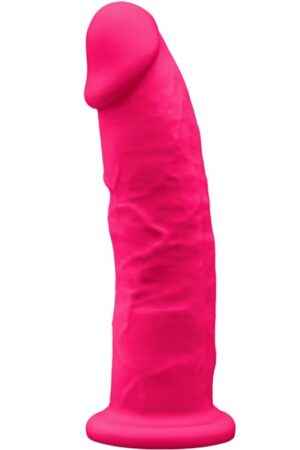 SILEXD - MODELO 2 PENE REALÍSTICO SILICONA PREMIUM SILEXPAN FUCSIA 23 CM