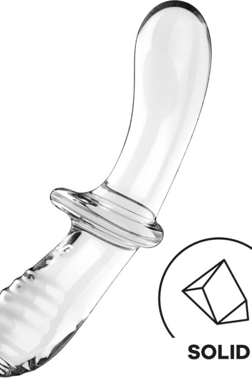 SATISFYER – DOUBLE CRYSTAL DILDO TRANSPARENTE