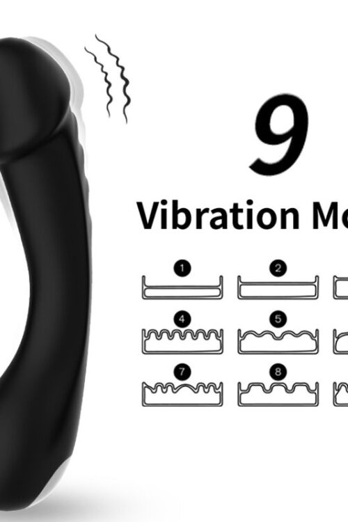 ARMONY – DILDO VIBRADOR PUNTO G SILICONA NEGRO