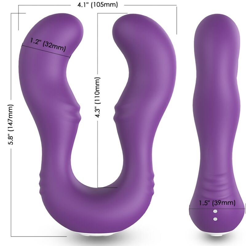 ARMONY - SERAPH VIBRADOR DOBLE CONTROL REMOTO VIOLETA - Imagen 5