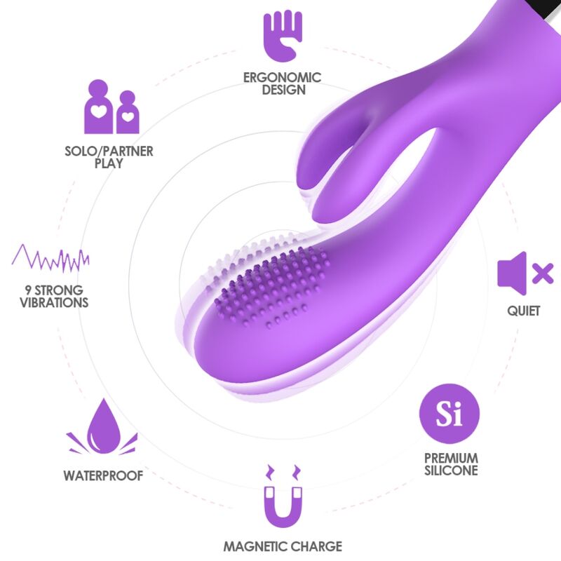 ARMONY - VIBRADOR RABBIT VIOLETA - Imagen 4