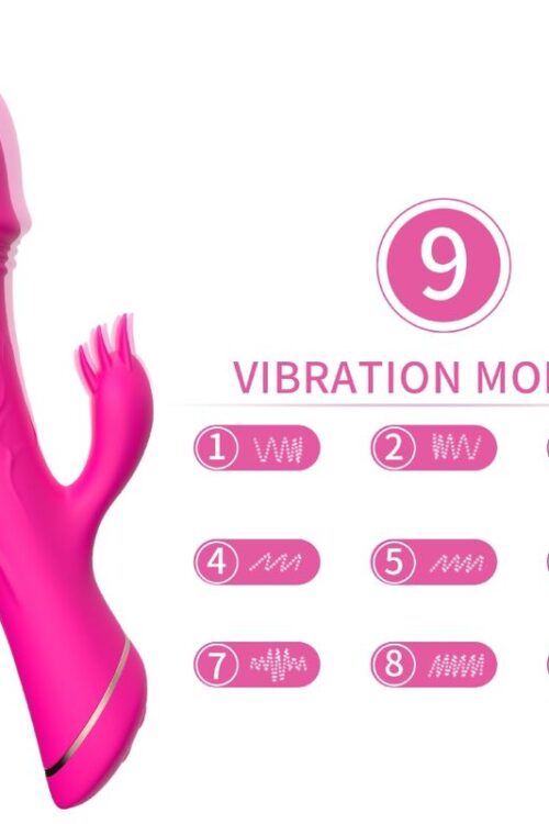 ARMONY – DILDO VIBRADOR RABBIT SILICONA FUCSIA