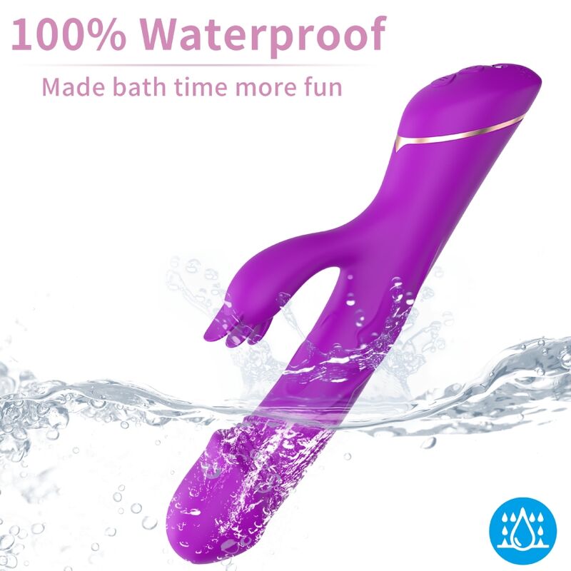 ARMONY - DILDO VIBRADOR RABBIT SILICONA VIOLETA - Imagen 4