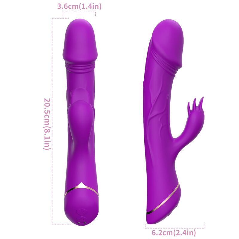 ARMONY - DILDO VIBRADOR RABBIT SILICONA VIOLETA - Imagen 3