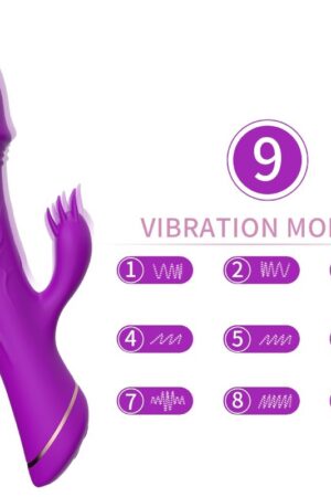 ARMONY - DILDO VIBRADOR RABBIT SILICONA VIOLETA