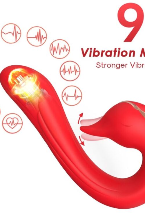 ARMONY – DELFIN VIBRADOR MULTIPOSICION & EFECTO CALOR ROJO