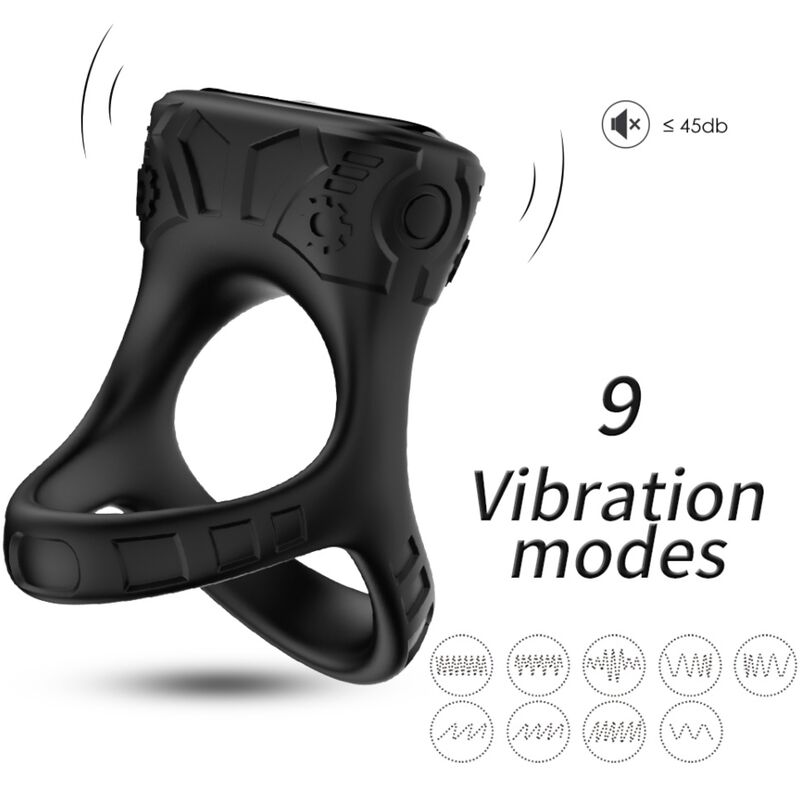 ARMONY – ANILLO VIBRADOR & MULTIPOSICIÓN NEGRO