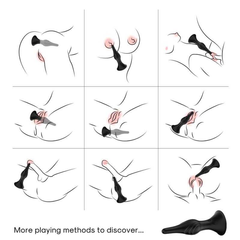 ARMONY - VIBRADOR & PLUG ANAL CONTROL REMOTO NEGRO - Imagen 3