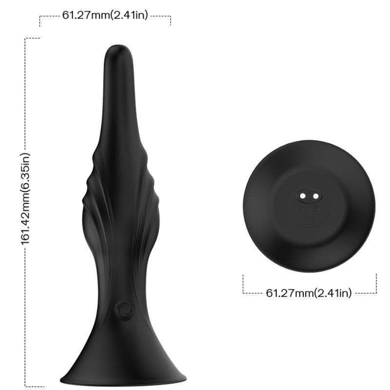 ARMONY - VIBRADOR & PLUG ANAL CONTROL REMOTO NEGRO - Imagen 4
