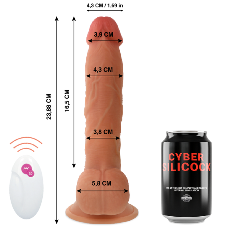 CYBER SILICOCK - REALÍSTICO CONTROL REMOTO MASTER BEN 23.88 CM -O- 4.3 CM - Imagen 2