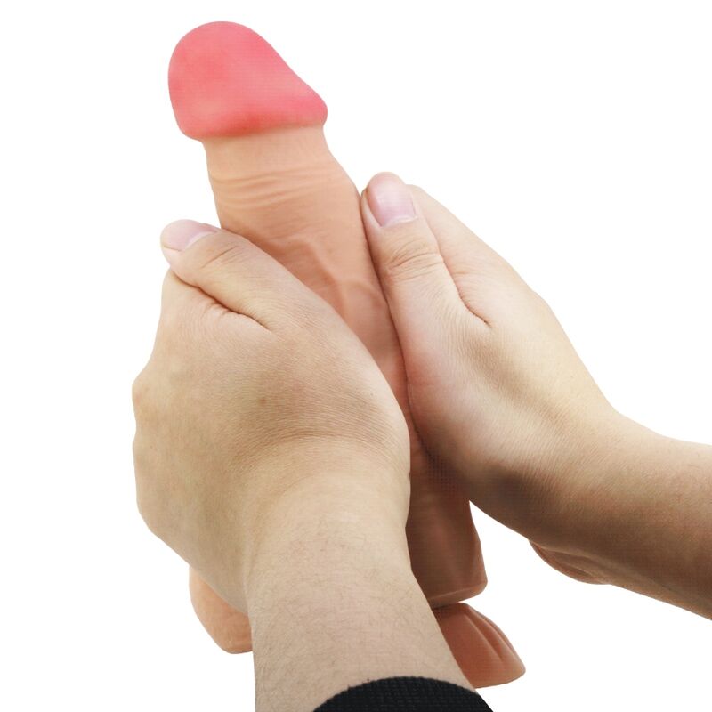 PRETTY LOVE - SLIDING SKIN SERIES DILDO REALÍSTICO CON VENTOSA PIEL DESLIZANTE CONTROL REMOTO NATURAL 21.8 CM - Imagen 3