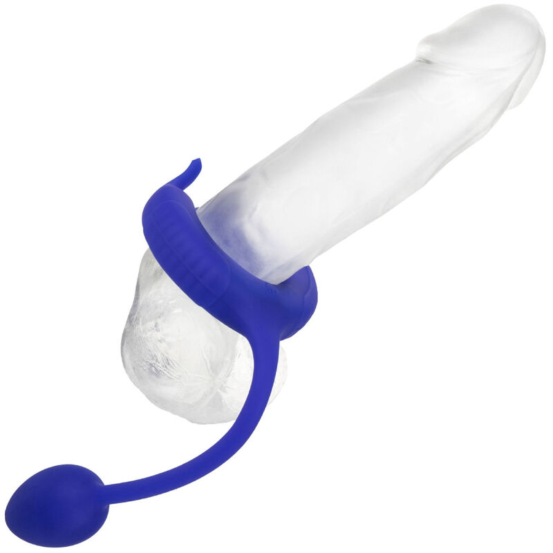 CALEXOTICS - ADMIRAL ANILLO CON PESO PARA PENE AZUL - Imagen 4