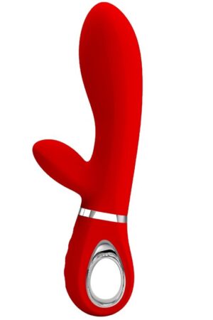 PRETTY LOVE - THOMAS VIBRADOR PUNTO G MULTIFUNCIÓN ROJO