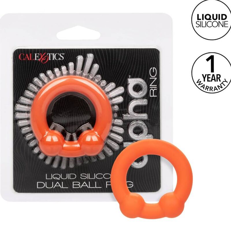 CALEXOTICS - ALPHA ANILLO DOBLE BOLA NARANJA - Imagen 8