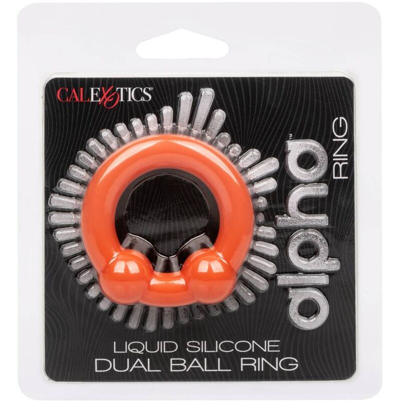 CALEXOTICS - ALPHA ANILLO DOBLE BOLA NARANJA - Imagen 4