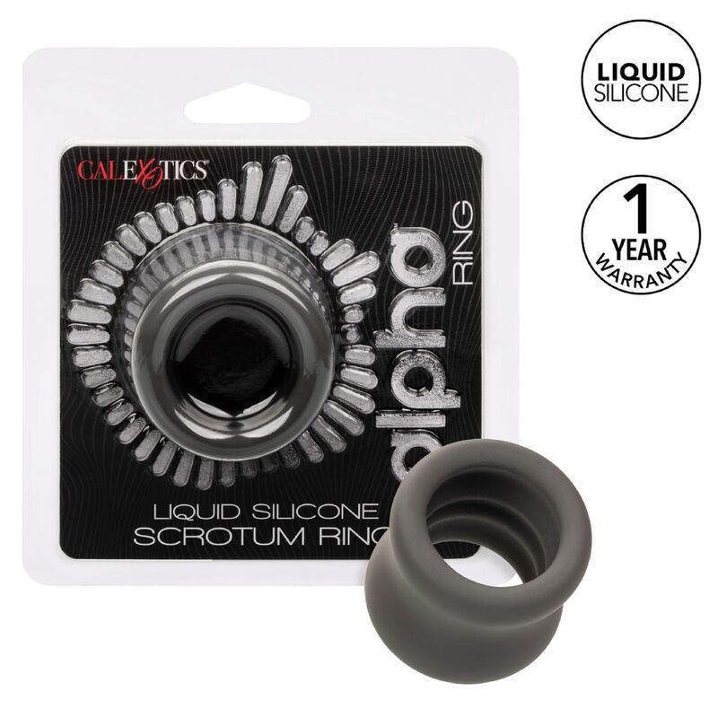 CALEXOTICS - ALPHA ANILLO EXTENSIÓN ESCROTO DOBLE NEGRO - Imagen 12
