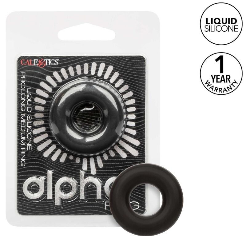 CALEXOTICS - ALPHA ANILLO PROLONG MEDIO NEGRO - Imagen 7