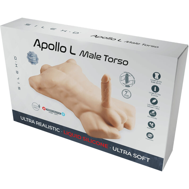 SILEXD - APOLLO L TORSO REALÍSTICO MASCULINO - Imagen 4