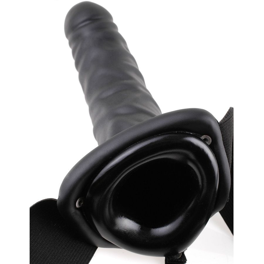 FETISH FANTASY SERIES - ARNÉS VIBRADOR HUECO 19 CM NEGRO - Imagen 3