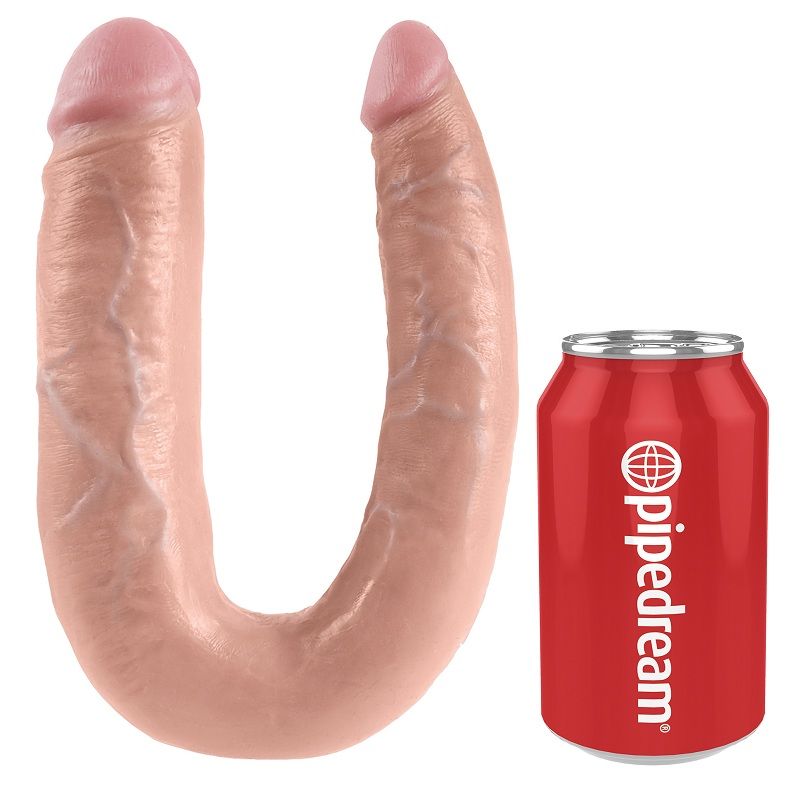 KING COCK - DILDO DOBLE PENETRACIÓN 17.8 CM NATURAL - Imagen 3