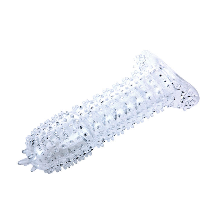 BAILE - FUNDA PARA PENE CON PUNTOS ESTIMULANTES ROSA 14 CM - Imagen 3