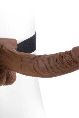 FETISH FANTASY SERIES - 9 ARNÉS CON TESTÍCULOS HUECO MAN 22.9 CM MARRÓN