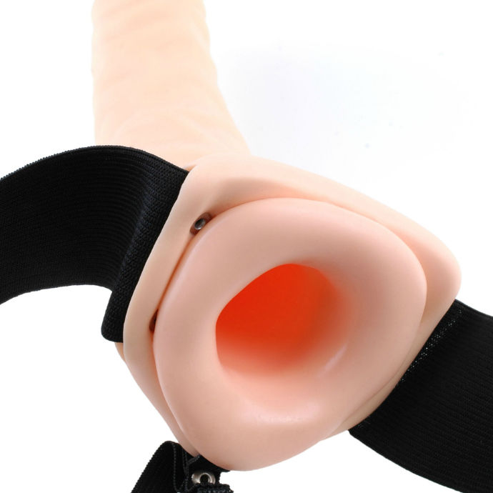 FETISH FANTASY SERIES - ARNÉS VIBRADOR HUECO 19 CM NATURAL - Imagen 5