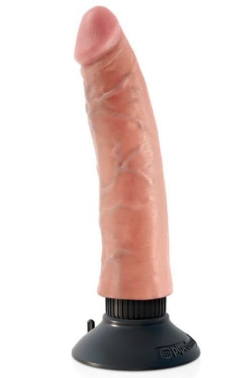 KING COCK – DILDO VIBRADOR 17.78 CM NATURAL