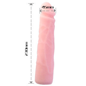 BAILE - DILDO SILICONA TACTO PIEL REALÍSTICO 23 CM - Imagen 2