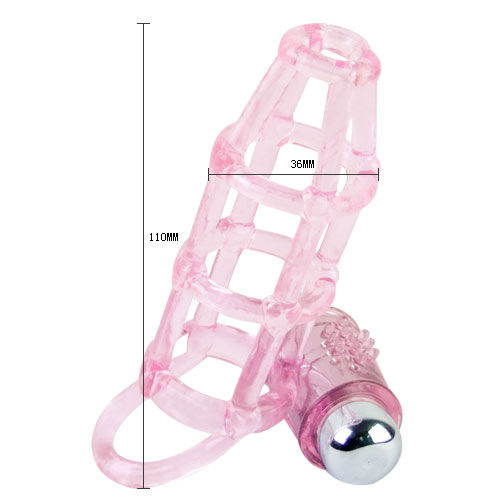 BAILE - SWEET 10 RITMOS FUNDA Y ANILLO SILICONA PARA EL PENE ROSA - Imagen 5