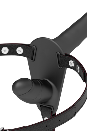 FETISH SUBMISSIVE HARNESS - DOBLE PENETRACIÓN NEGRO