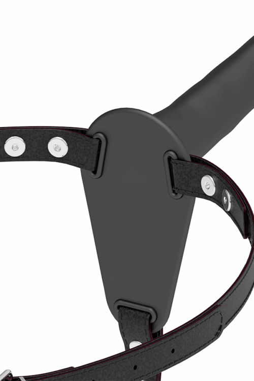 FETISH SUBMISSIVE HARNESS – SILICONA NEGRO 15 CM