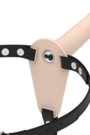 FETISH SUBMISSIVE HARNESS - VIBRADOR SILICONA FLESH 15 CM