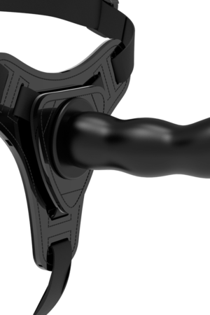 FETISH SUBMISSIVE HARNESS - SILICONA NEGRO G-SPOT 16 CM