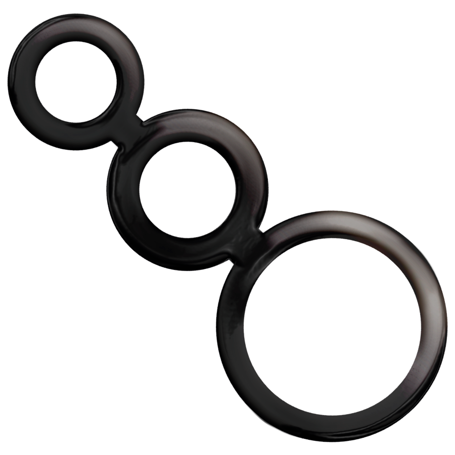 ADDICTED TOYS – SET ANILLOS PENE Y TESTÍCULOS – AHUMADO