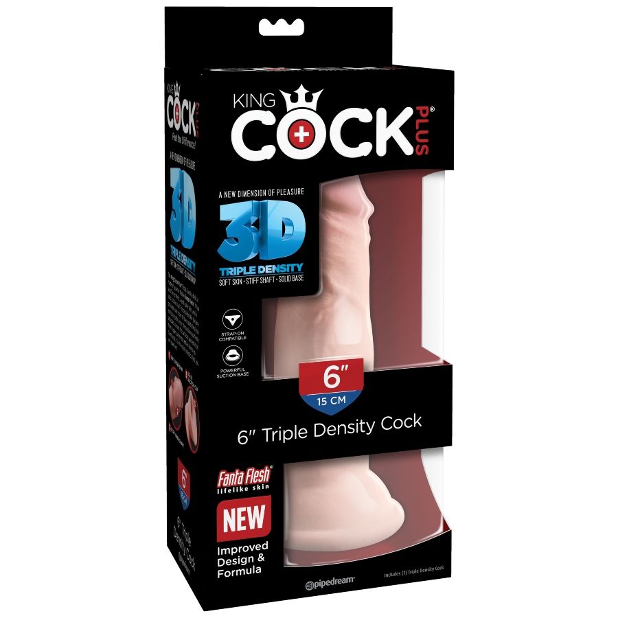 KING COCK - DILDO TRIPLE DENSIDAD 15 CM - Imagen 7