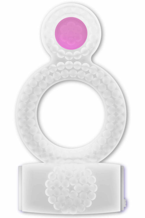 CASUAL LOVE – RING DOUBLE PLEASURE ANILLO TRANSPARENTE
