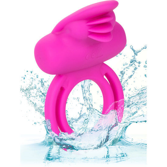 CALEXOTICS - DUAL CLIT FLICKER ENHANCER DOBLE ANILLO VIBRADOR DE SILICONA ROSA - Imagen 3