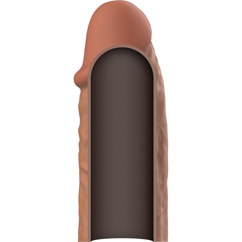 VIRILXL - EXTENSIÓN DE PENE LIQUID SILICONE V3 MARRÓN - Imagen 8