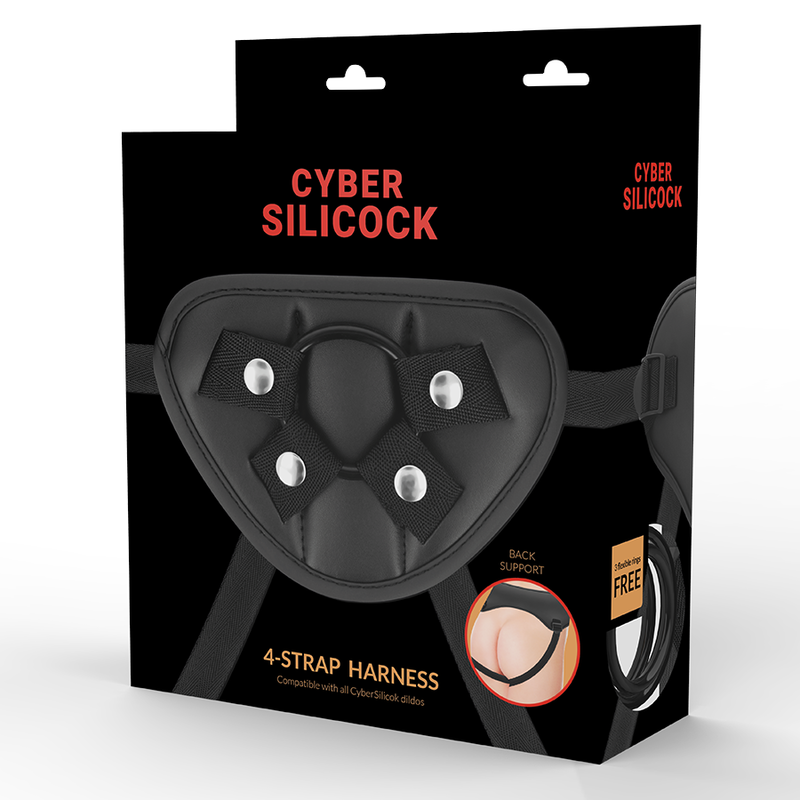 CYBER SILICOCK - ARNÉS CON 3 ANILLAS SILICONA - Imagen 6