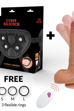 CYBER SILICOCK - ARNÉS SILICONA LIQUIDA MR RICK CONTROL REMOTO