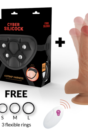 CYBER SILICOCK - ARNÉS SILICONA LIQUIDA JOHN CONTROL REMOTO